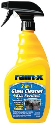 Rain-X 5071268 2-in-1 Glass Cleaner and Rain Repellant - 23 oz, 2- Pack