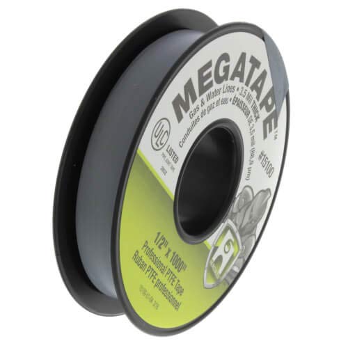 Hercules PTFE MEGATAPE – 1/2" x 1000" (Grey) | Heavy-Duty Thread Seal Tape for Plumbing & Industrial Use