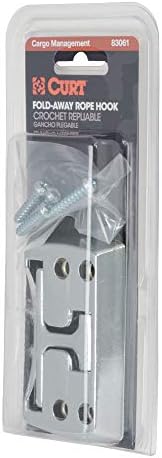 Curt Manufacturing 83061 Single Hideaway Foldaway Rope Hook in Chrome