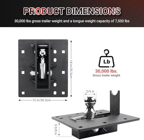 Curt Manufacturing Folding Ball Gooseneck Hitch Assembly (Part #61052)