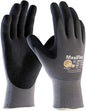 MaxiFlex 34-874 Ultimate Work Gloves – Micro-Foam Nitrile Grip, 12 Pairs – Black/Gray – Multiple Sizes
