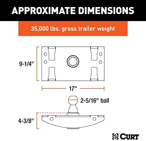 Curt Manufacturing 60633 OEM Style Gooseneck Hitch for Ram 2500/3500 with 32,500 lb GTW Capacity