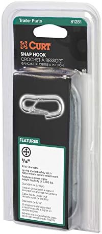 Curt Manufacturing Class 3 5000 GVWR Trailer Hitch Receiver with Safety Latch, Part 81281