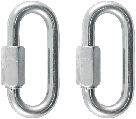 Curt Manufacturing 82903 5/16 Inch Quick Link (2 Pack) for Secure Chain and Cable Connections