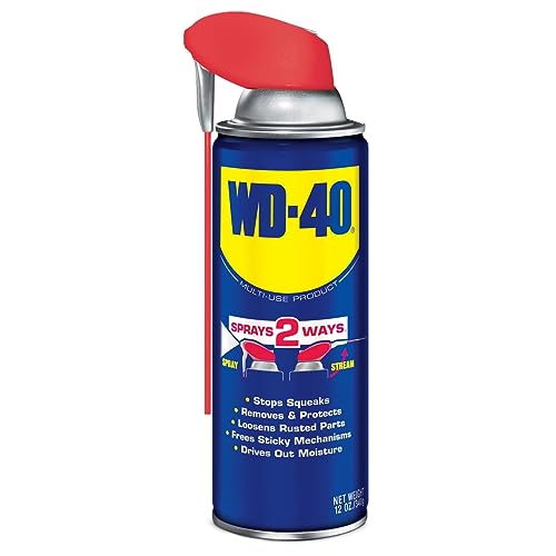 WD-40 Smart Straw Spray Lubricant – 11 oz Aerosol Can – 12-Pack Carton | Multi-Use Metal Lubricant