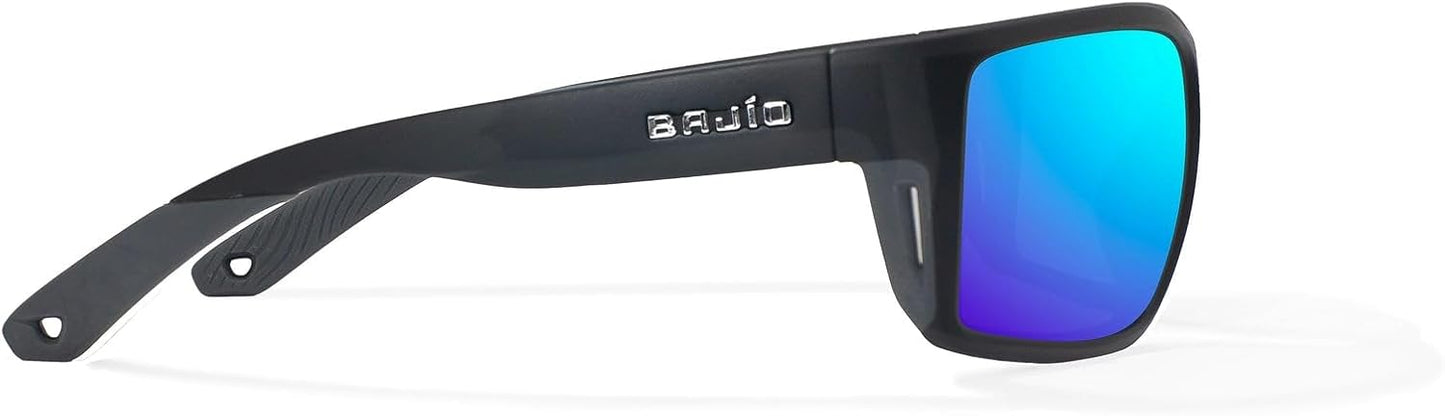 Bajio Sunglasses Bales Beach Blue Mirror Glass Black - Stylish and Durable Eyewear