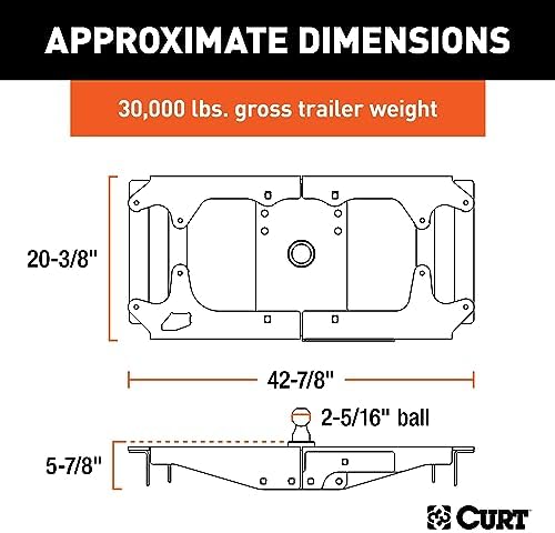 Curt Manufacturing OEM Style Goose Neck Hitch Kit for 2023 Ford F-250/F-350/F-450 Trucks (Part 60702)