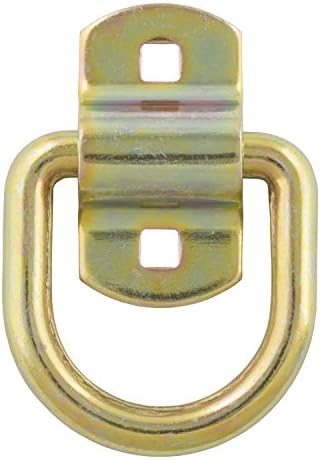 Curt Manufacturing 83740 3600 lb Capacity Yellow Zinc Plated Hitch D-ring with Mounting Bracket