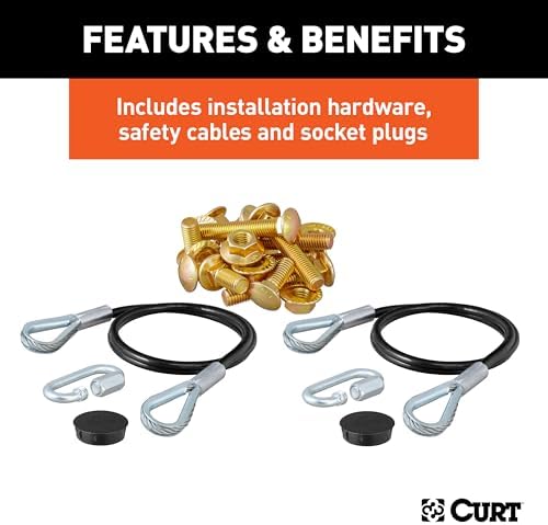 Curt Manufacturing 70123 Cadillac SRX Towed Vehicle RV Harness