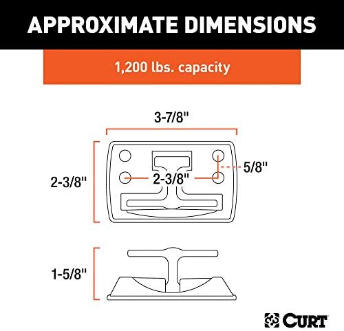 Curt Manufacturing 83061 Single Hideaway Foldaway Rope Hook in Chrome