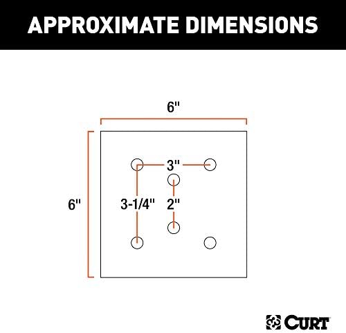 Curt Manufacturing Gloss Black Backing Plate for J600 and J704 Models - Part 83607