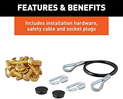 Curt Manufacturing 70132 19 C Cherokee Aluminum Bumper Custom Tow Bar Base Plate