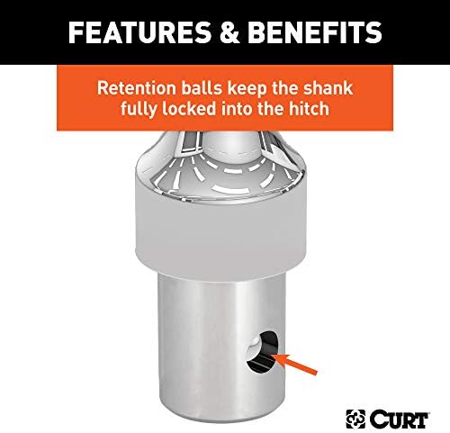 Curt Manufacturing 60634 3-Inch 38,000 lb OEM Style Gooseneck Hitch Ball for Trucks Without OEM Puck System