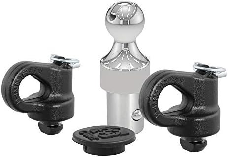 Curt Manufacturing OEM Compatible Gooseneck Ball and Safety Chain Anchor Kit for Ford GMS Titan X D - Part 60692