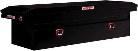 Weather Guard 120 - 5 - 03 Saddle Truck Tool Box – Steel, Gloss Black – - Autosphere