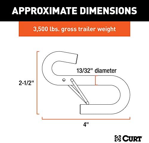 Curt Manufacturing 13/32 Inch Shook with Safety Latch - 3,500 lbs Capacity