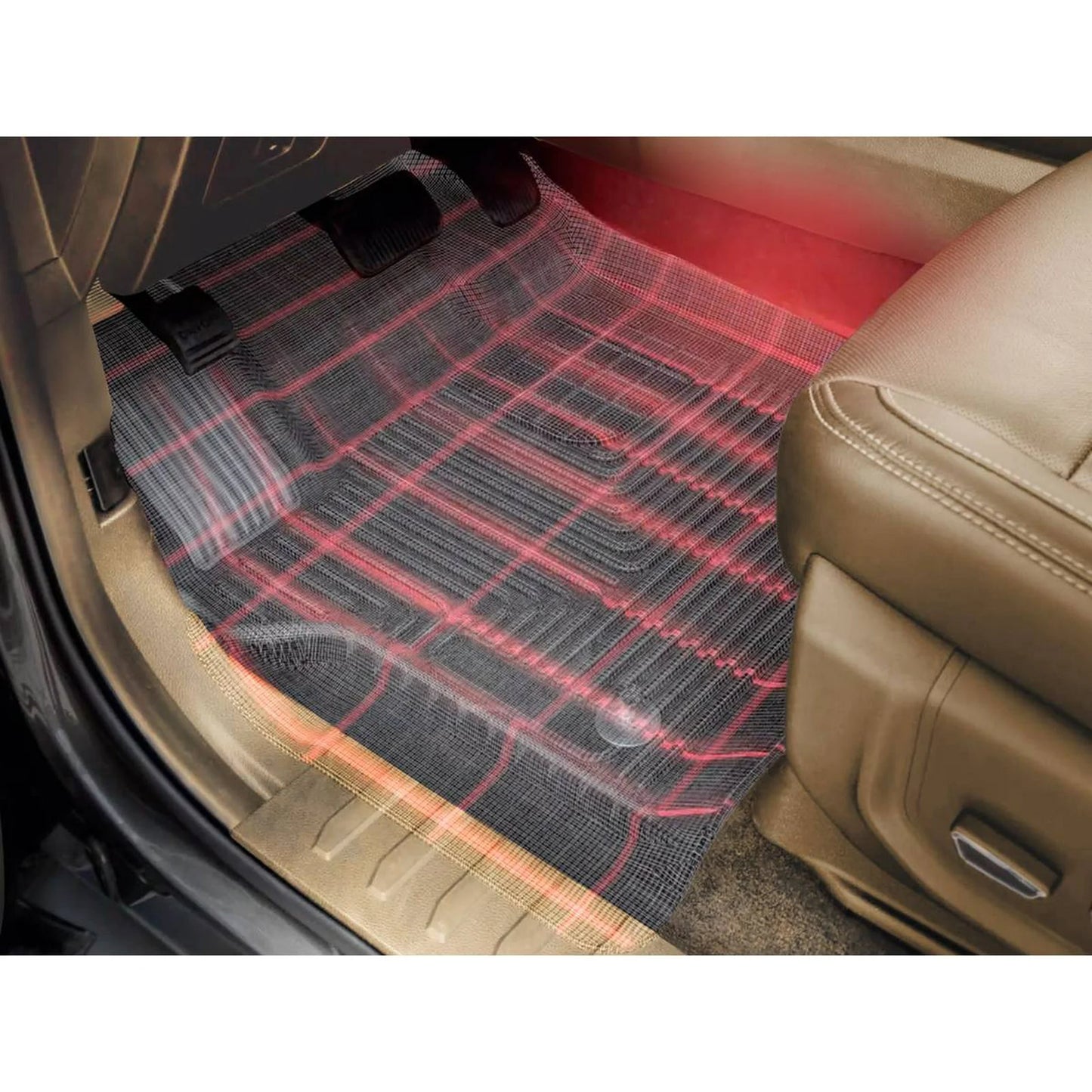 Husky Liners 78371 24 C Tacoma Hybrid Crew Cab Rear Floor Liner in Black