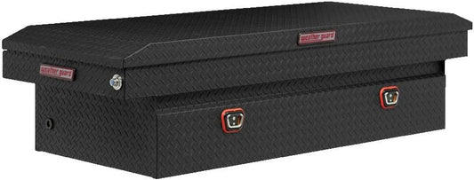 Weather Guard Extra Wide Saddle Truck Tool Box – 72" Aluminum, Textured Matte Black - Autosphere