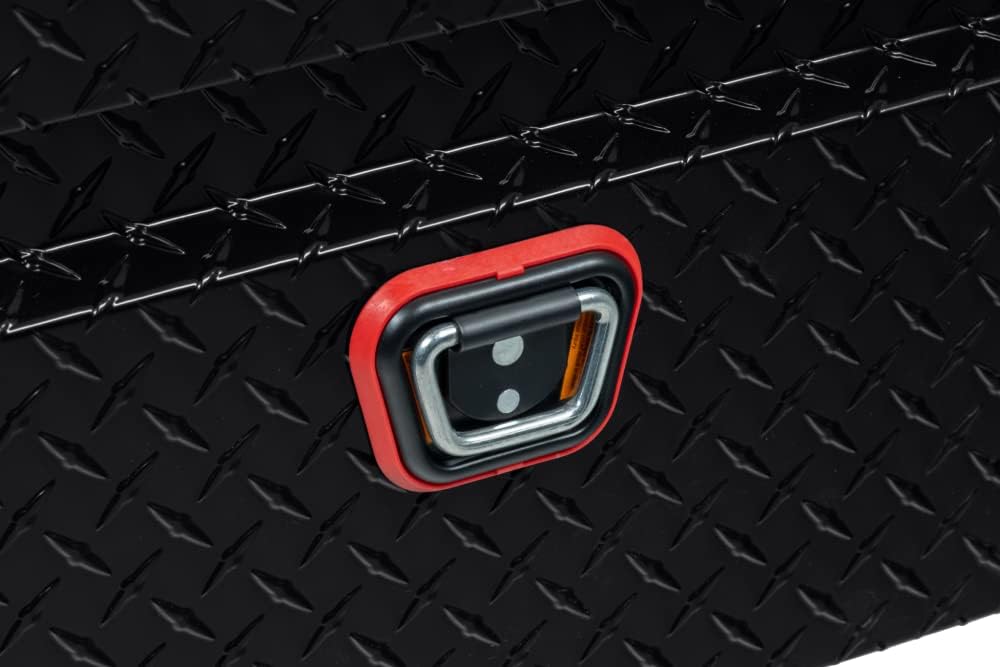 Weather Guard 117 - 5 - 03 Saddle Truck Tool Box – Extra Wide Aluminum, Gloss Black - Autosphere