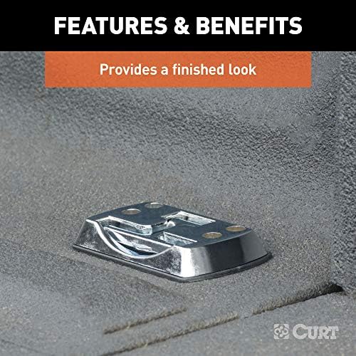 Curt Manufacturing 83060 Single Hideaway Foldaway Rope Hook in Chrome