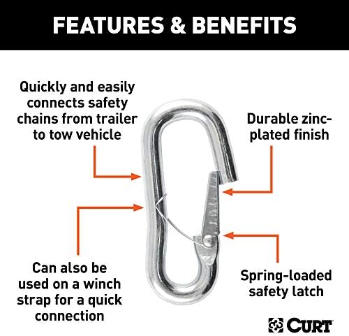 Curt Manufacturing 81288 9/16 Inch Shook with Safety Latch * 5000 lb Capacity