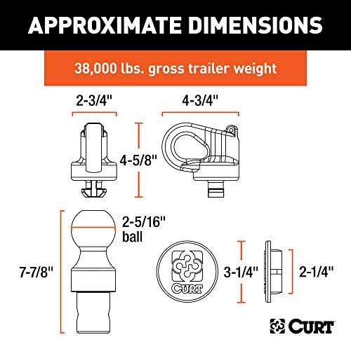 Curt Manufacturing 600 Series Gooseneck Install Kit 9907 for Chevy/GMC Trucks