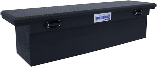 Better Built 79211102 70-Inch Single Lid Low Profile Deep Matte Black Storage Sec