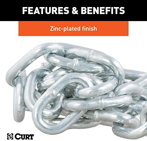 Curt Manufacturing 80020 3/16 Inch x 24 Inch Safety Chain Assembly Grade 30 Plus