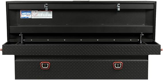 Weather Guard Saddle Truck Tool Box 127 - 52 - 03 – Full Standard Aluminum, Textured Matte - Autosphere