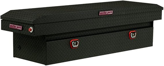 Weather Guard Saddle Truck Tool Box 127 - 52 - 03 – Full Standard Aluminum, Textured Matte - Autosphere