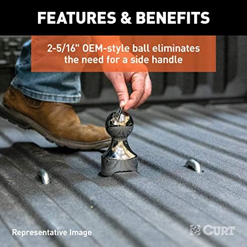 Curt Manufacturing 60633 OEM Style Gooseneck Hitch for Ram 2500/3500 with 32,500 lb GTW Capacity