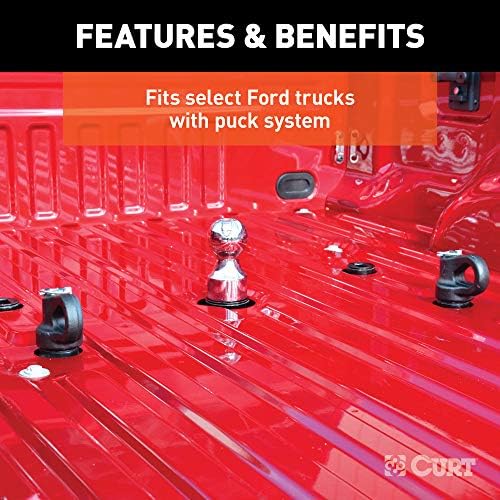 Curt Manufacturing 60634 3-Inch 38,000 lb OEM Style Gooseneck Hitch Ball for Trucks Without OEM Puck System