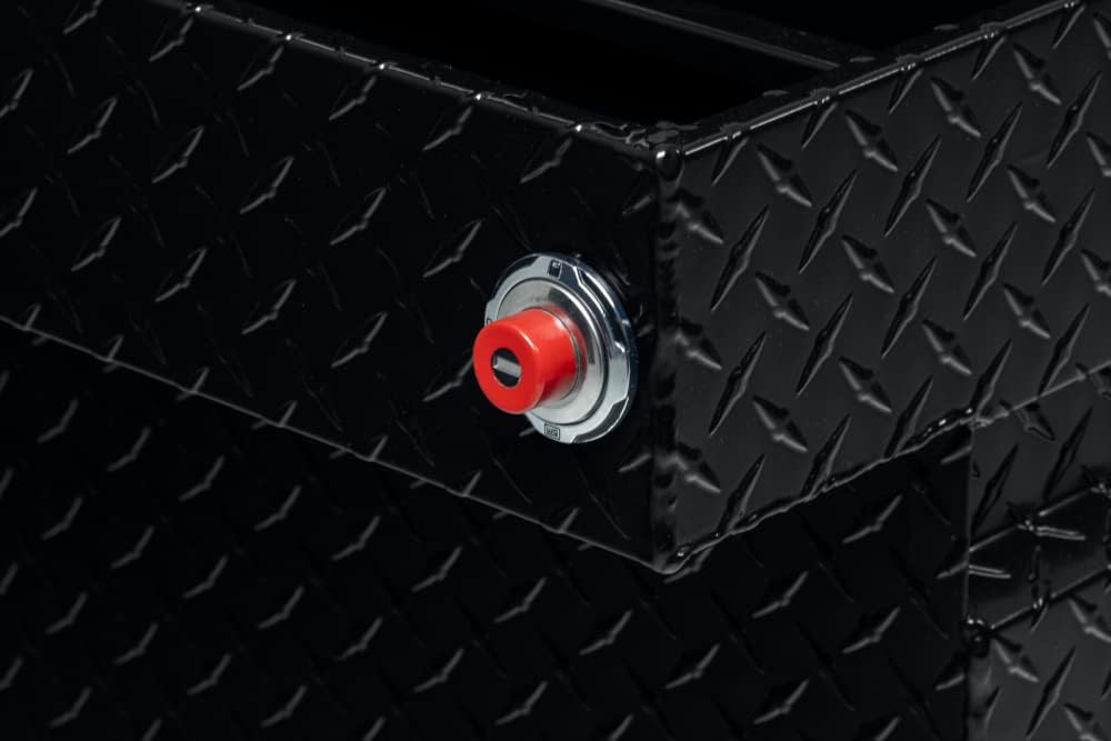 Weather Guard 117 - 5 - 03 Saddle Truck Tool Box – Extra Wide Aluminum, Gloss Black - Autosphere