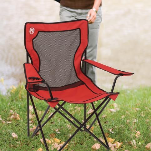 Coleman Outdoor Chair Quad Broadband Mesh Sit-On with Comfortable Design