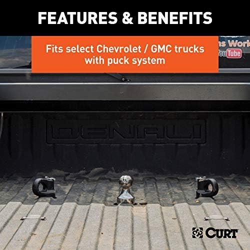 Curt Manufacturing OEM Compatible Gooseneck Ball for Ford, GM, Titan, and X D