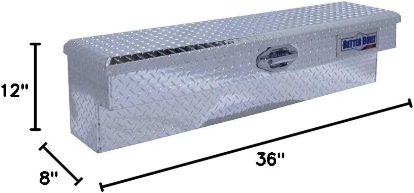 Better Built 79012451 36-Inch Aluminum Side Mount Storage Box with 36L x 12W x 12H Dimensions