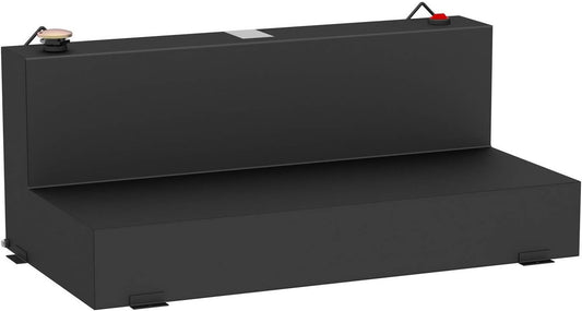 UWS/United Welding Services Steel L-Shape Transfer Tank 100 Gallon Matte Black, Part No. ST-100-L-MB