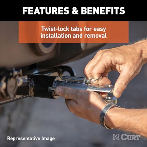 Curt Manufacturing 70147 21 C Bronco Custom Tow Bar Base Plate with Twistlock Tabs