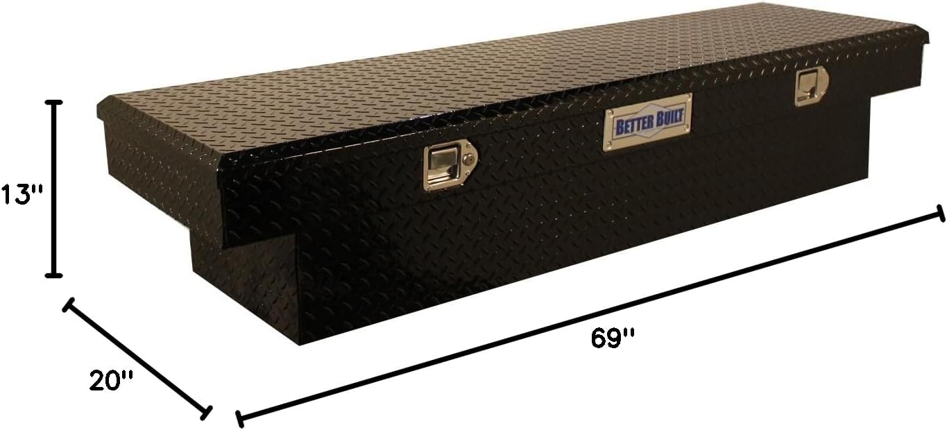 Better Built 70 Inch Crossover Single Lid Truck Tool Box - Black, Part Number 73210938