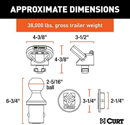 Curt Manufacturing 60638 13 C Ram 2500/3500 OEM Puck Gooseneck Kit with 5th Wheel Prep
