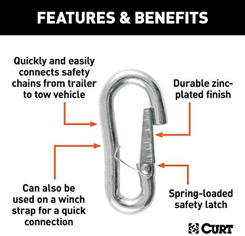 Curt Manufacturing Class 2 3500 GVWR Trailer Hitch Receiver with Safety Latch - Part 81271