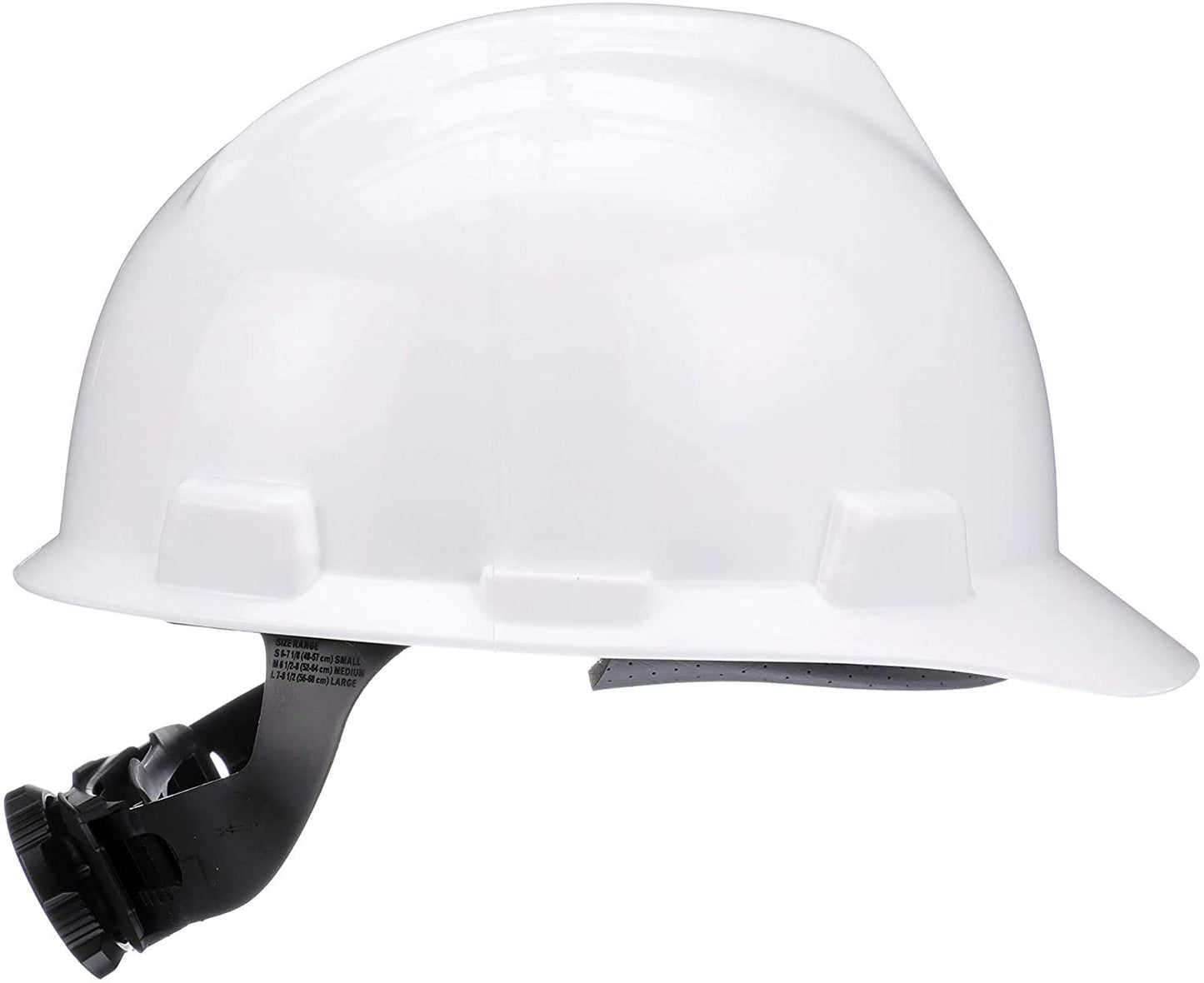 MSA 475358 V-Gard Cap Style Hard Hat – White, Fas-Trac III Suspension, Polyethylene Shell – Standard Size