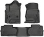 Husky Liner WeatherBeater Front & Second Seat Floor Liners for 2014-2018 Silverado/Sierra Double Cab - Grey