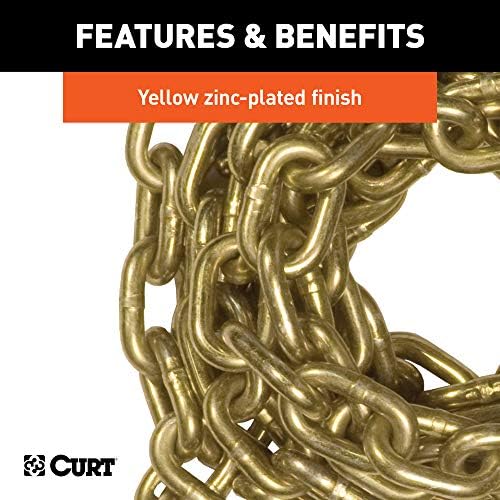 Curt Manufacturing Grade 70 Plus 5/16 in x 29.4 in Heavy Duty Chain (2 Pack) - Part 80308