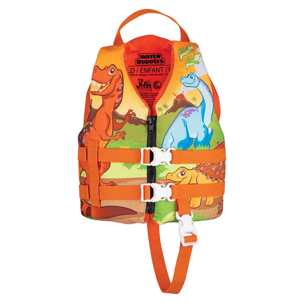 Full Throttle Water Buddies Life Vest - Child 30-50lbs - Dinosaurs - Part 104300-200-001-15