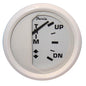 Faria Beede Instruments 13123 Dress White 2" Trim Gauge for Johnson/Evinrude/Suzuki Outboard