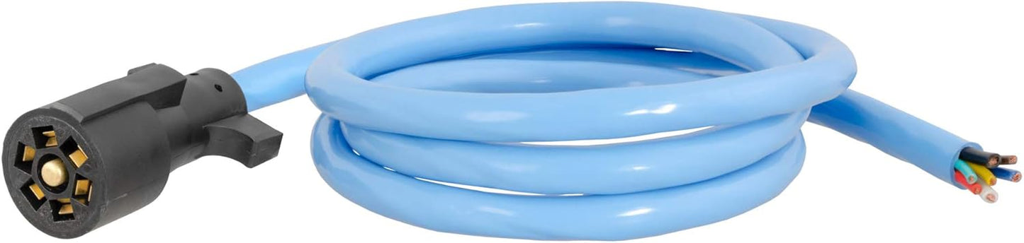 Curt Manufacturing Cold Weather Replacement 7-Way Trailer Harness, 8 ft - Part 56612