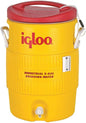 Igloo 5-Gallon Industrial Water Cooler – Red/Yellow | Drip-Resistant with Cup Dispenser