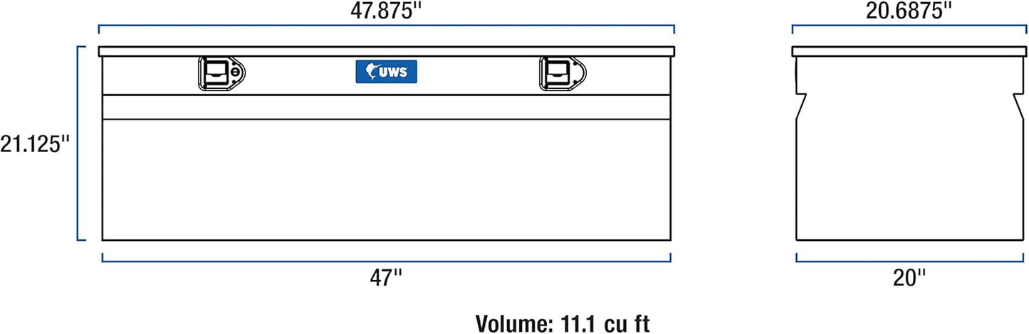 UWS/United Welding Services TBC-48-DD 48 x 20 x 20 Chest Box for Efficient Storage