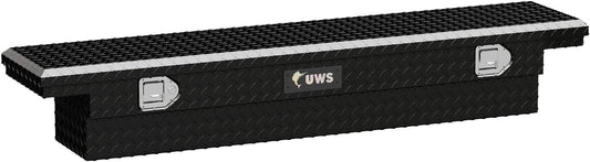 UWS United Welding Services TBS-63-SL-LP-B Slimline Crossover Truck Tool Box - Low Profile, Black